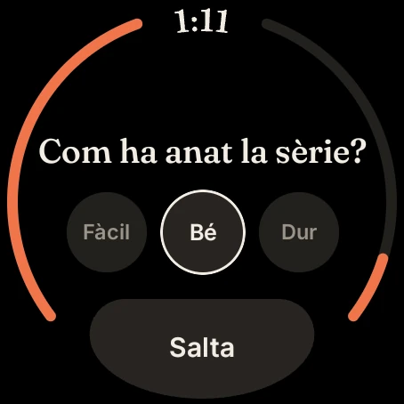 Iro en un rellotge amb Wear OS.