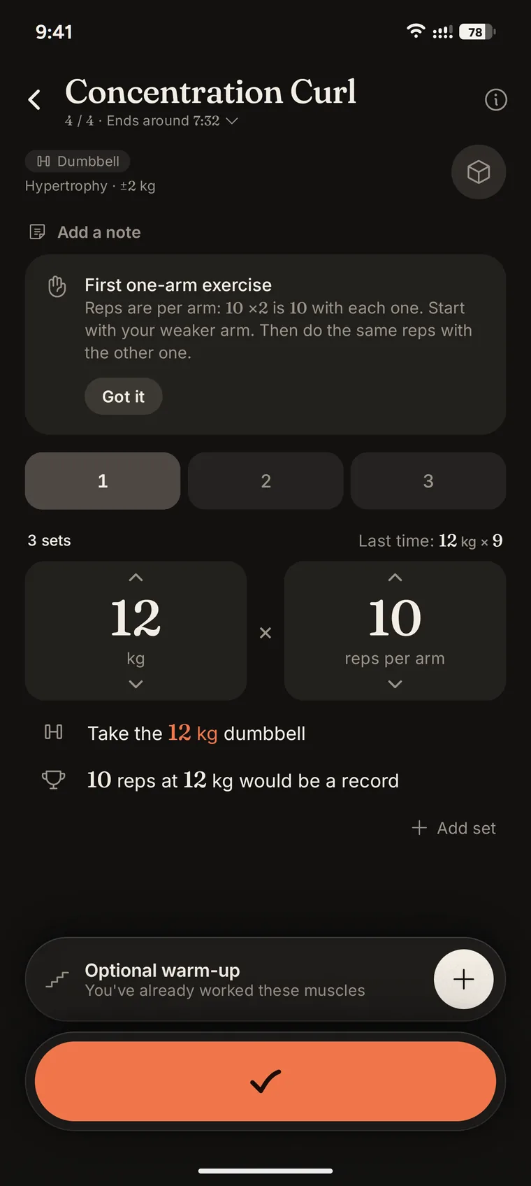 An Iro tip about the weaker side on a concentration curl.